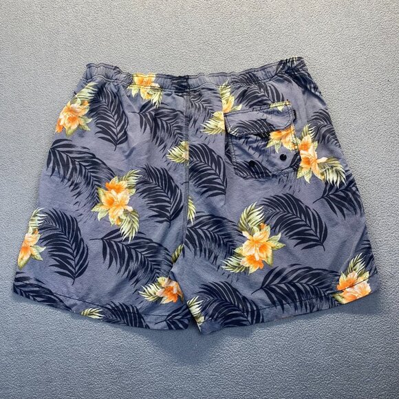 Tommy Bahama Mens Hawaiian Floral Print Swim Shorts Trunks Suit,Size XXL - Picture 2 of 7